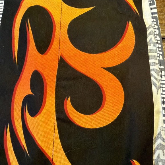 Harley Davidson Twin Sheet Set Flat/ Fitted Flames Logo Motorcycle Bedding - Picture 9 of 12